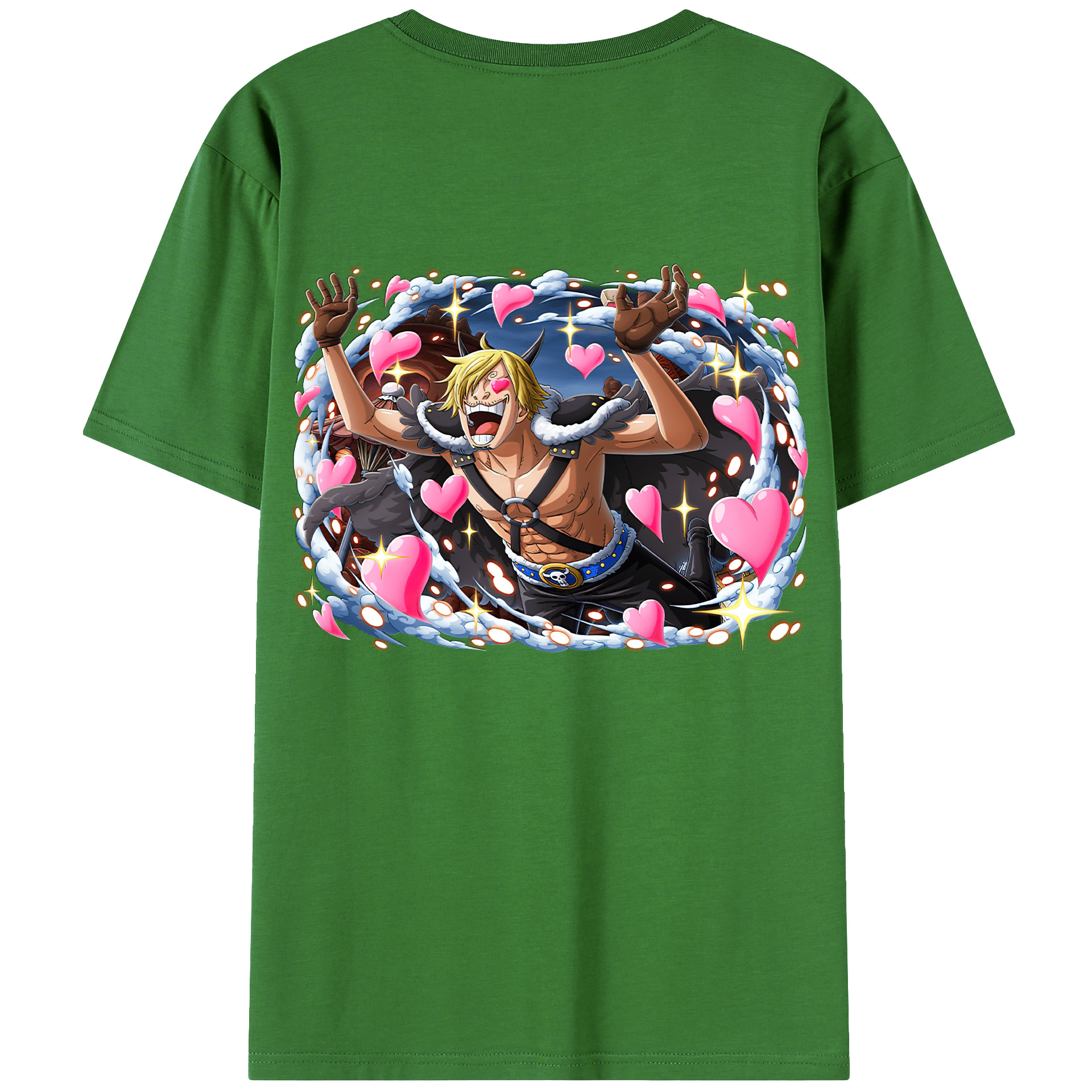 （画像用） ワンピース サンジ ONE PIECE Sanji レディース半袖Tシャツ(バックプリント)
